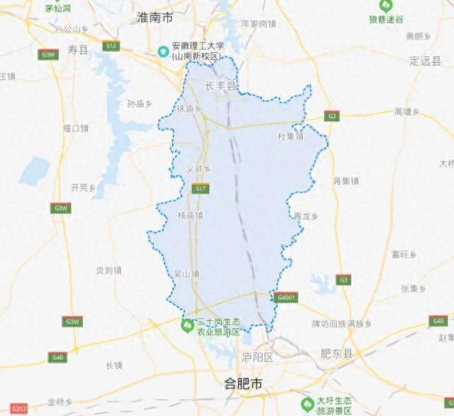长丰县,中国地图南北分界微缩版从贫困县到十强县的崛起