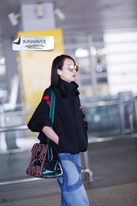 170418 宋茜结束塞班岛行程 抵达上海酷劲十足