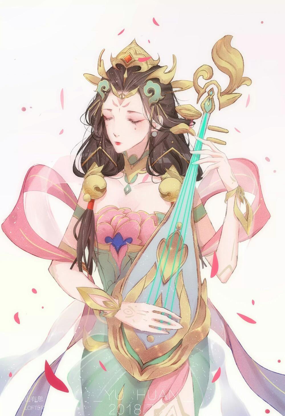 王者杨玉环壁纸-云想衣裳花想容,春风拂槛露华浓