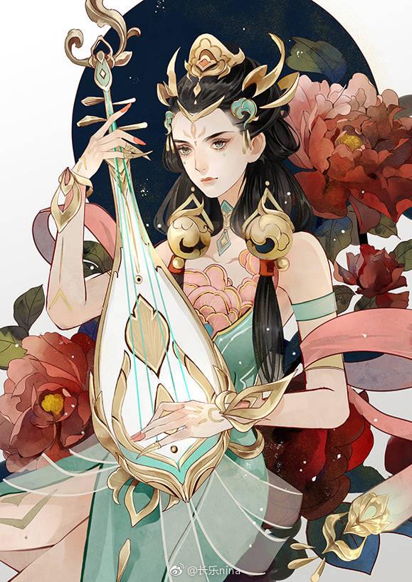 王者杨玉环壁纸-云想衣裳花想容,春风拂槛露华浓