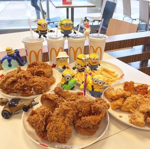 麦当劳推出地区限定版小黄人套餐,真的是太萌啦