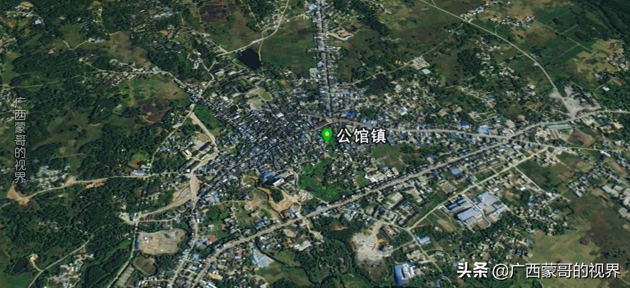 卫星图看:广西10个人口大镇,你知道在哪里吗?
