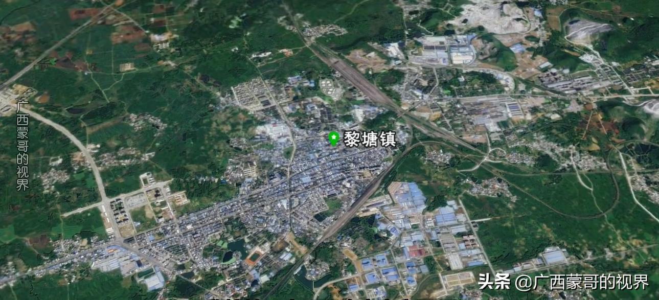 卫星图看:广西10个人口大镇,你知道在哪里吗?