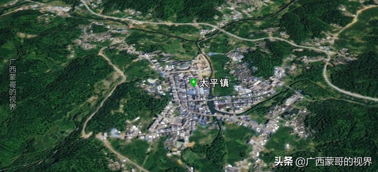卫星图看:广西10个人口大镇,你知道在哪里吗?