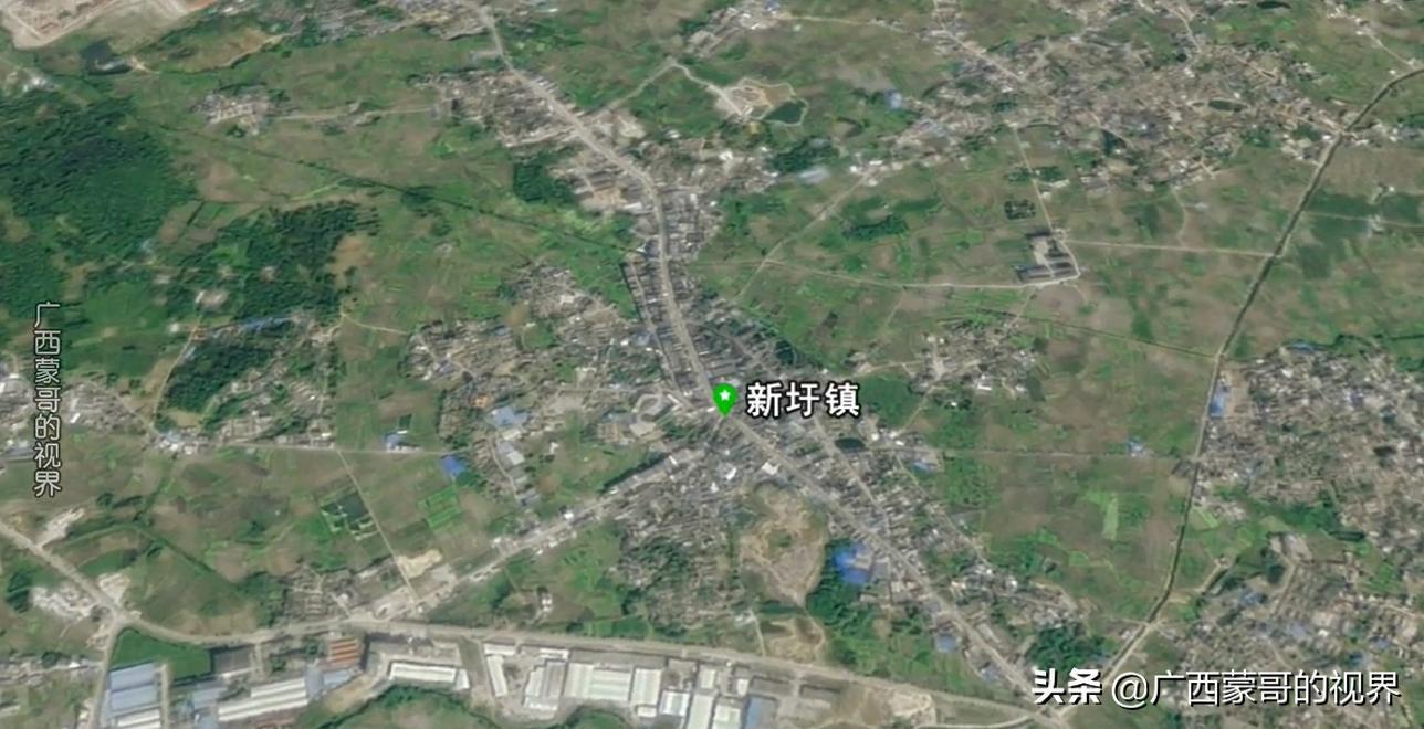 卫星图看:广西10个人口大镇,你知道在哪里吗?