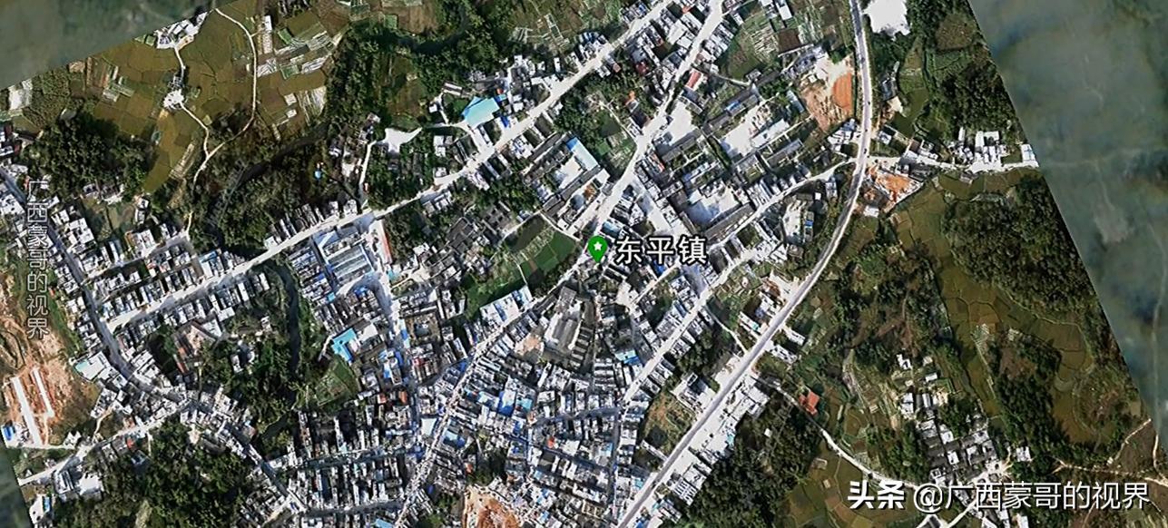 卫星图看:广西10个人口大镇,你知道在哪里吗?