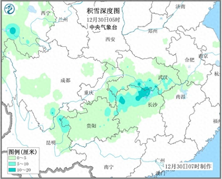 难得一见!湖南几乎“全省下雪”,大雪暴雪一大片!