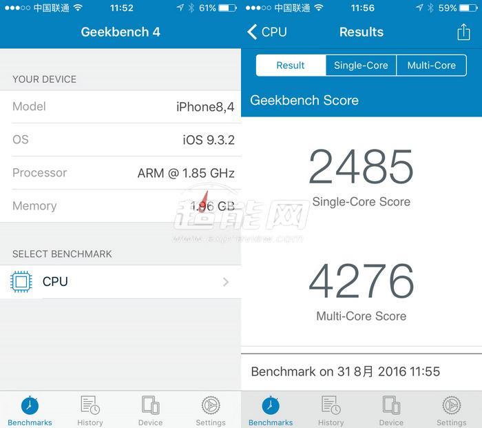 ​Geekbench 4手机跑分软件快测：A9单核称帝，MTK多核封王