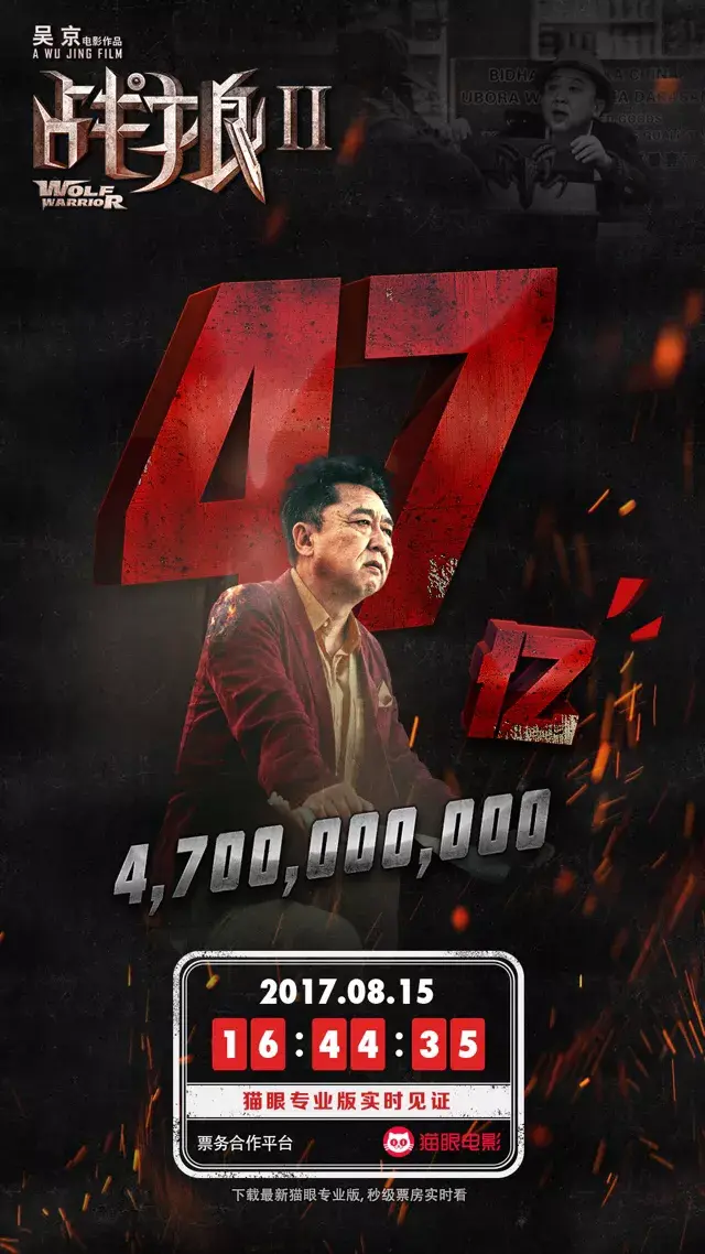 52张《战狼2》破亿海报大合集,我是”战狼“粉,我来见证!