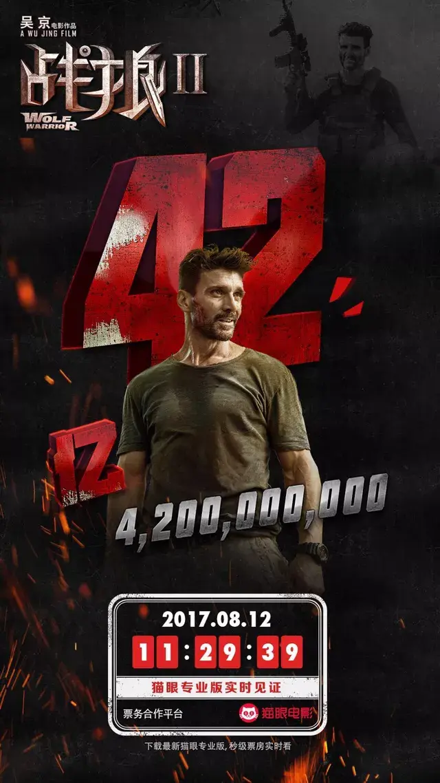 52张《战狼2》破亿海报大合集,我是”战狼“粉,我来见证!