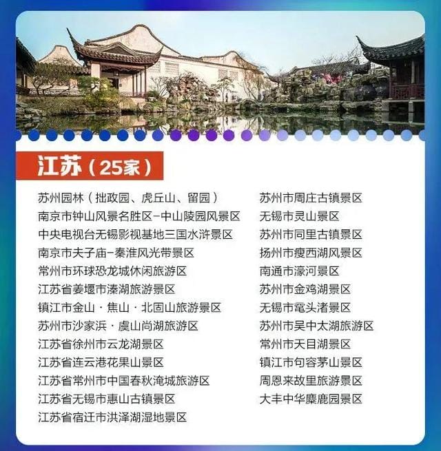 苏州5a景区有多少(最新5A景区江苏25家) 苏州5a景区有多少(最新5A景区江苏25家)
