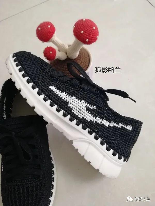 三叶草运动鞋钩针编织(红星尔克钩针运动鞋) 三叶草运动鞋钩针编织 红星尔克钩针运动鞋