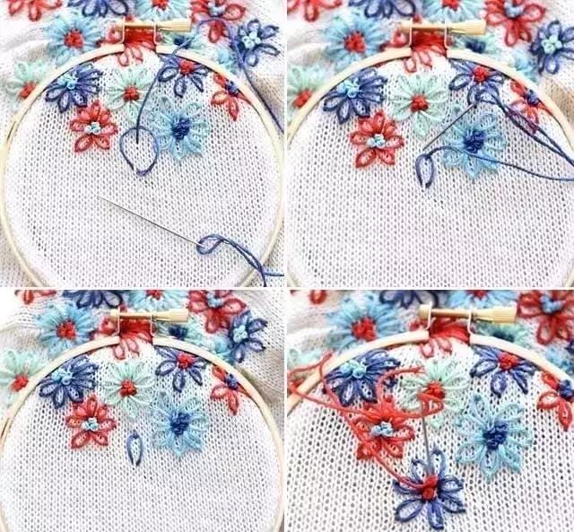 牛仔服上如何绣一朵可爱的小花(嫌弃衣服单调那就绣些小花) 牛仔服上如何绣一朵可爱的小花 嫌弃衣服单调那就绣些小花