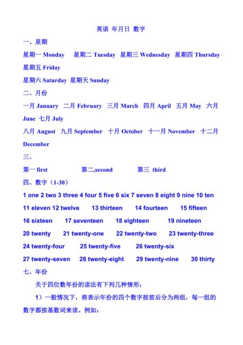 几月几日用英语怎么说 几月几日的英语怎样读